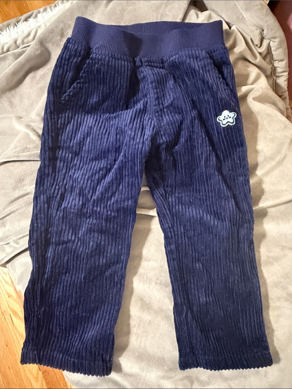 Corduroy Pull-On Joggers for Kids - Navy Blue